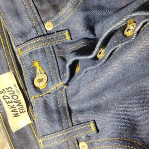 Naked & Famous Denim Men's Jeans Size 32 Weird Guy Kasuri Selvedge 100% Cotton